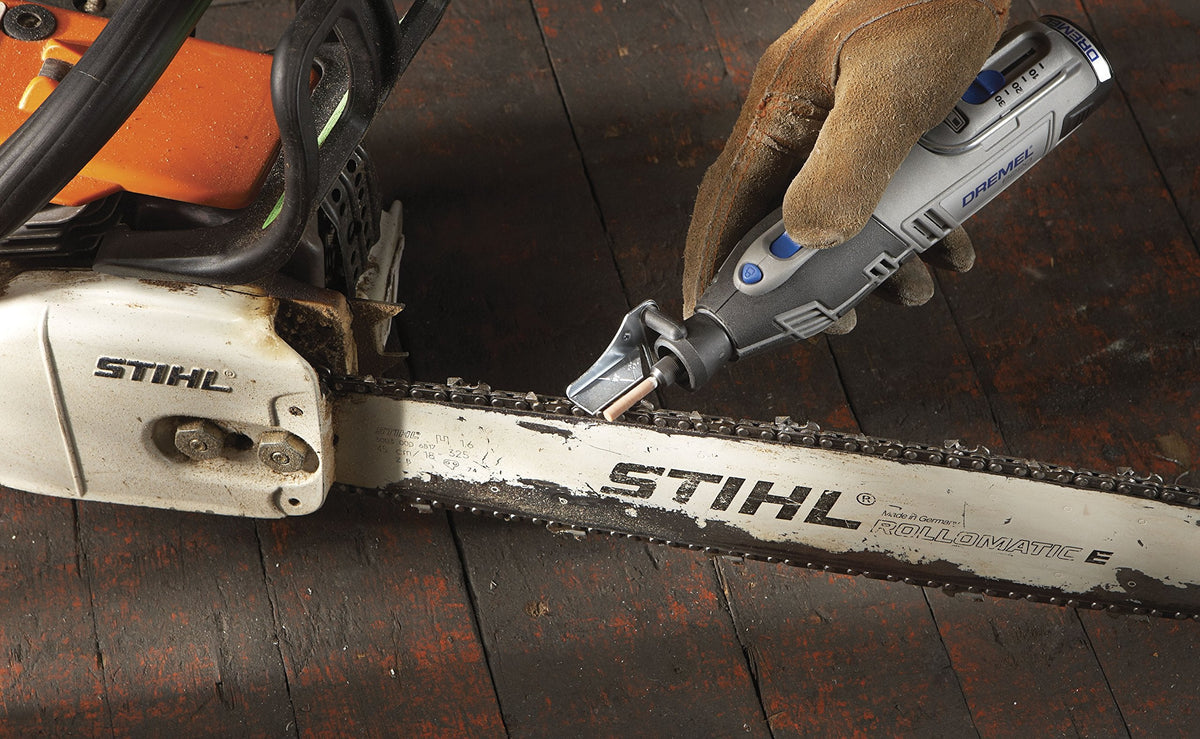 Dremel A679-02 Sharpening Attachment Kit, For Sharpening Outdoor Gardening Tools, Chainsaws, and Home DIY Projects,