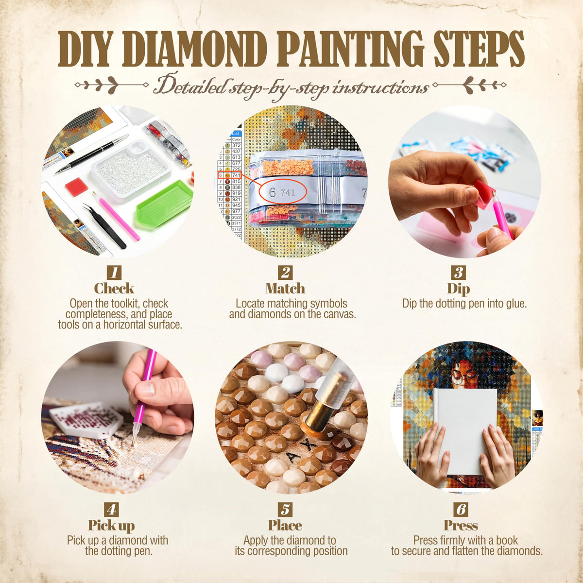 Kemingni 2 Pack Abstract Palm Tree Diamond Painting Kit, Tropical Pink Palm Tree Diamond Art Kits for Adults Beginners, Full Drill Gem Painting for Home Wall Decor, 9.8x11.8 Inch