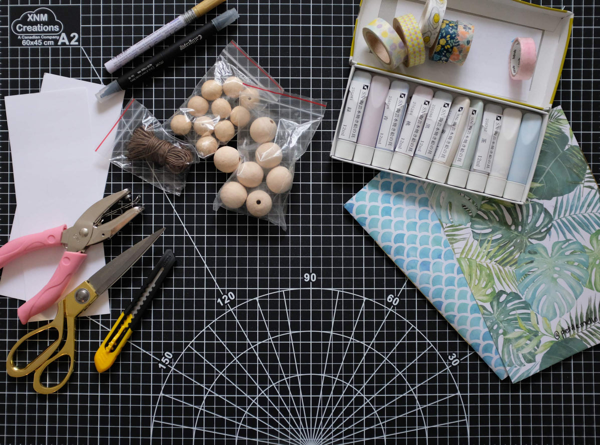 XNM Premium Self Healing Cutting Mat - 18 Inches by 24 inches - A2, 3 Layer Quality PVC Construction - Dual Sided, Imperial and Metric Grid Lines - Perfect for Cutting, Sewing, and Crafts