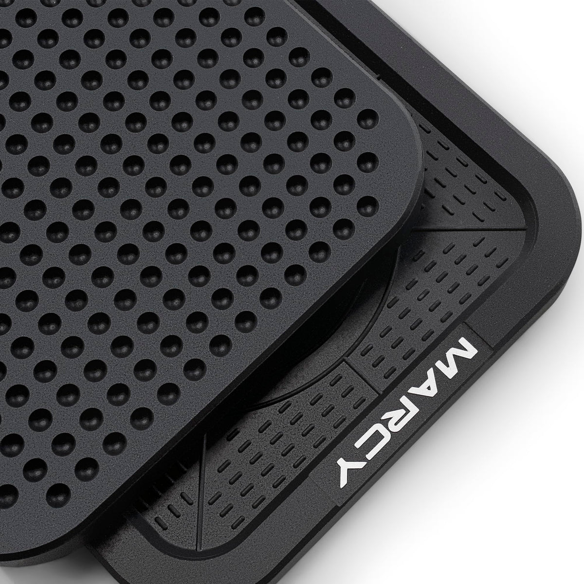 Marcy Barbell Platform Sold in Pair, Olympic Weight Landing Pads with Raised Edges & Non-Slip Surface, Floor Protection Crash Pads for Home Gym, Weight Lifting