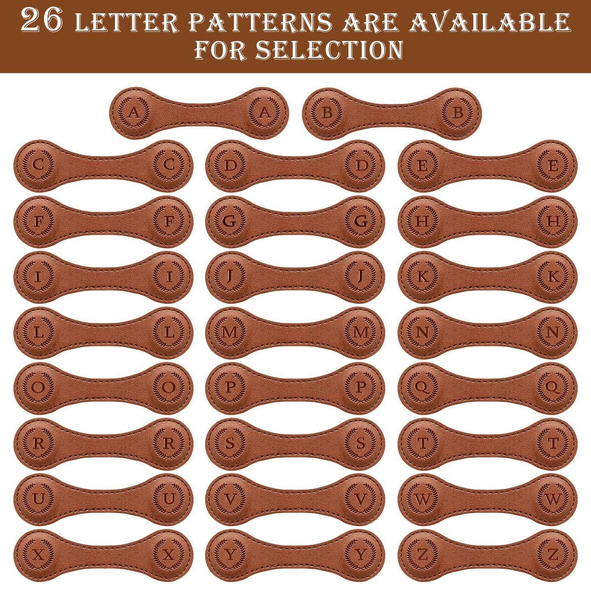 Handmade Personalized Leather Magnetic Bookmark - Custom Initial Letter Design with 26 Alphabet Choices - Durable Bookmark for Readers, Book Lovers, Women & Kids