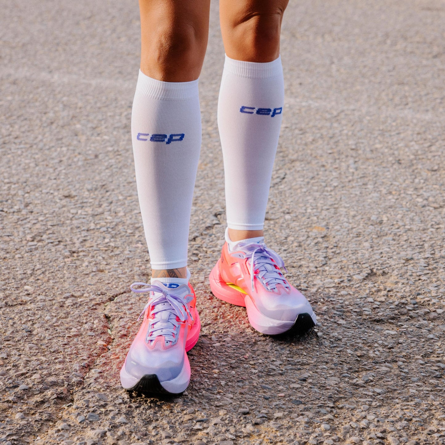 CEP Core Run Ultralight Calf Sleeves, Lilac/Pink, Women, II
