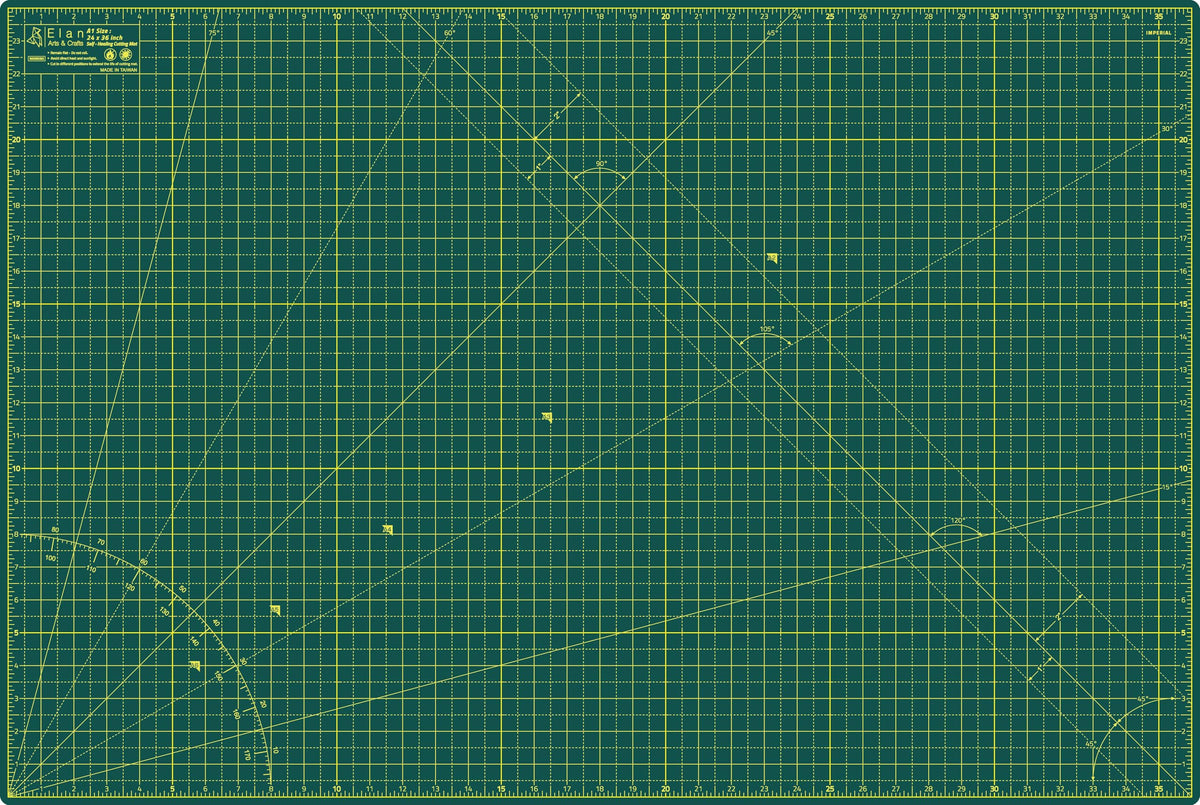 Elan Cutting Mat A1 Green, Large Self Healing Cutting Mat 24 x 36 Inch, 5-Ply Craft Board Green, Hobby Board for Crafts 24x36 Inch