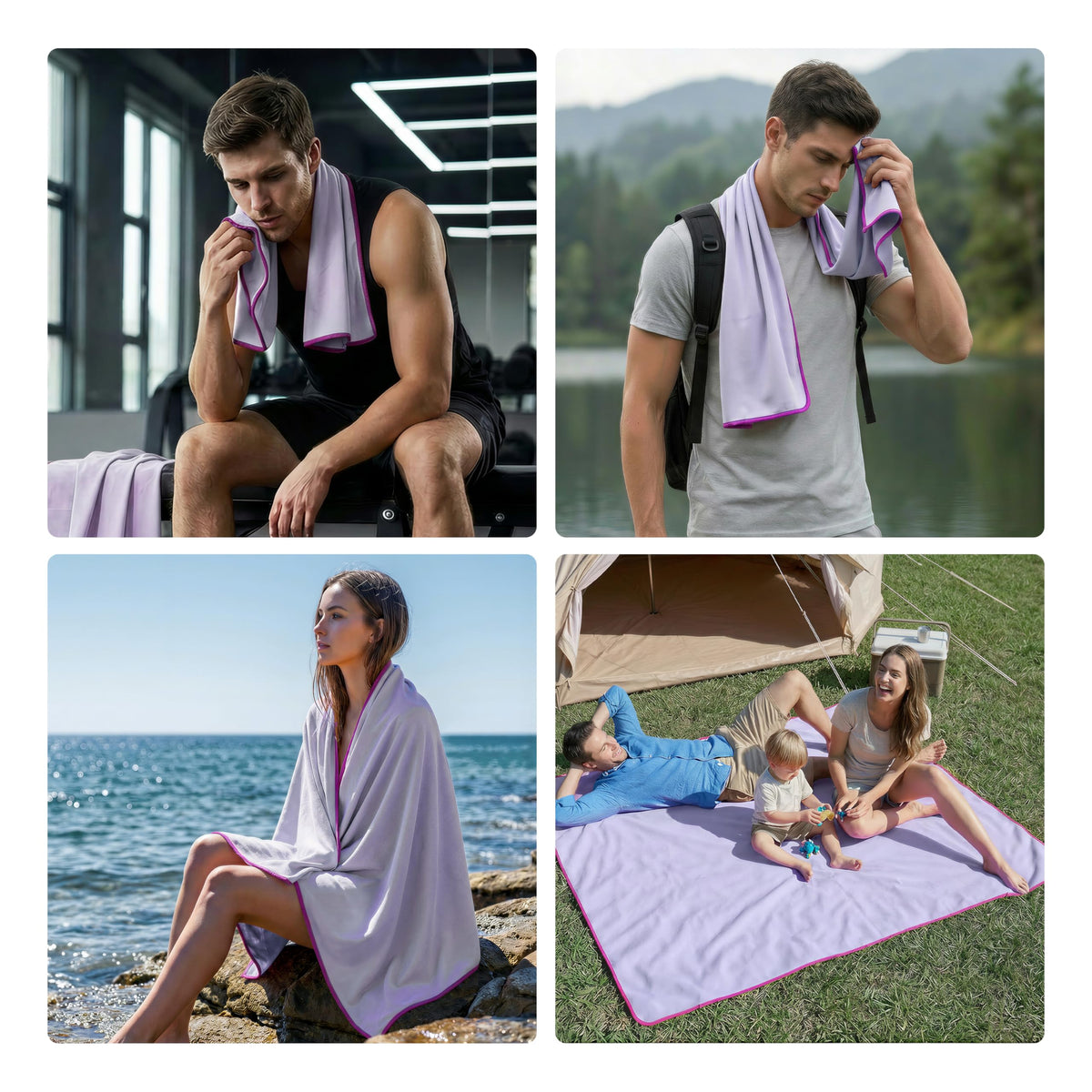 PROIRON Microfiber Towel,Quick Dry & Super Absorbent Towel,Travel & Gym & Camping Towel Lightweight for Swimming,Beach,Gym-32 x16“