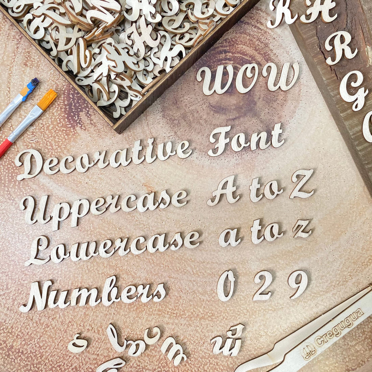 552 Pieces 0.75 Inch Mini Unfinished Wooden Letters Uppercase & Lowercase Unpainted Wooden Numbers Blank Wood Letters Storage for Scrapbooking Crafts