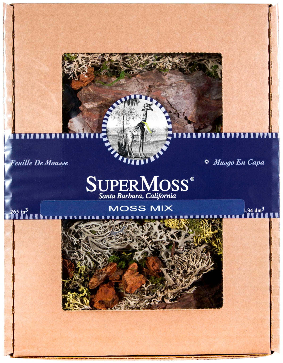 SuperMoss (23210) Moss Mix – Premium Decorative Moss for Crafts, Terrariums, Wedding & Table Décor, 200 cu in, Dried Mix