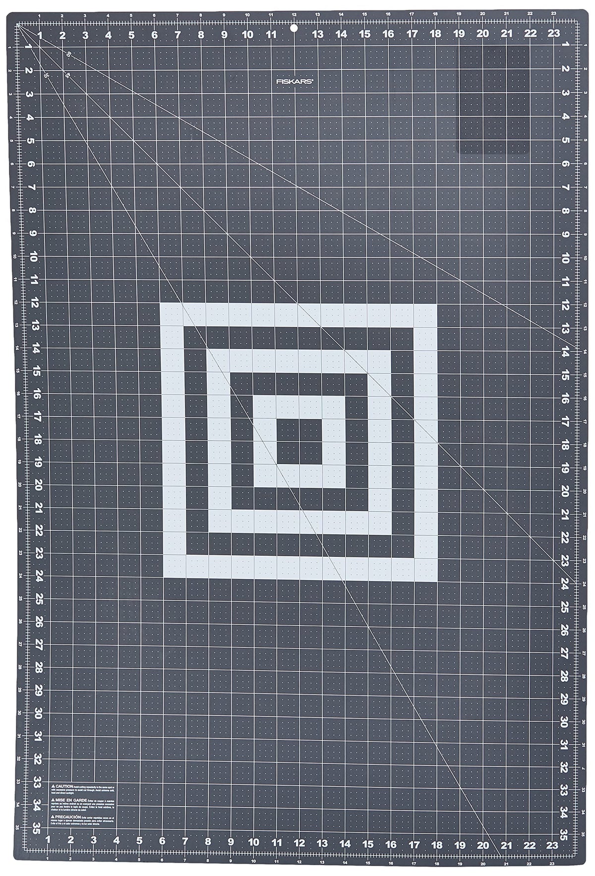Fiskars Self Healing Cutting Mat for Quilting, Arts and Crafts, 24" x 36" Grid, Sewing Mat, Craft Cutting Board, Sewing Supplies and Quilting Tools