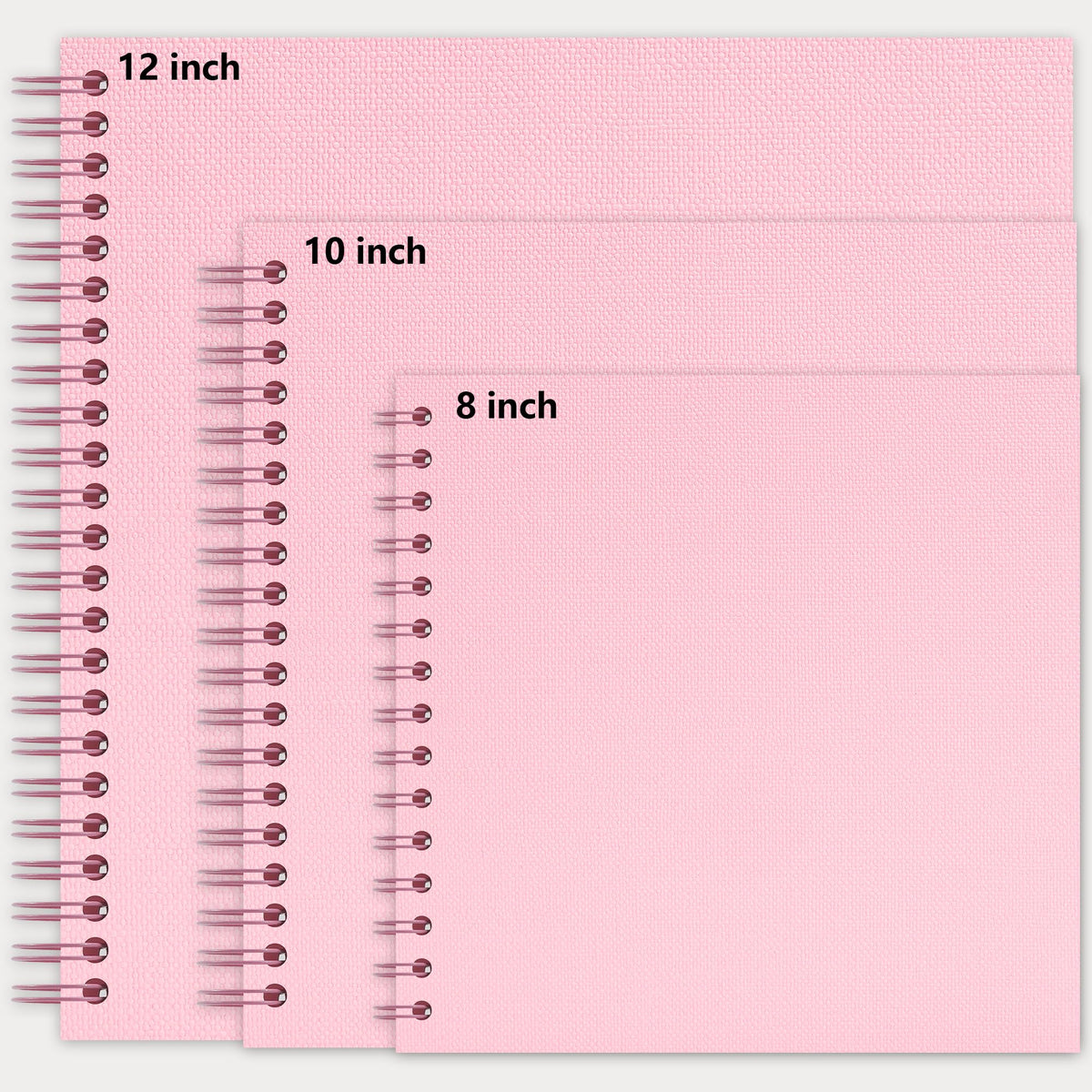 Vienrose Scrapbook Album 10x10 Inch Blank Thick Kraft Paper DIY Scrapbooking Supplies, Small Scrap Book Photo Albums for Wedding Travel Family Baby - Perfect Holiday Gifts Pink 20 Sheets/40 Pages