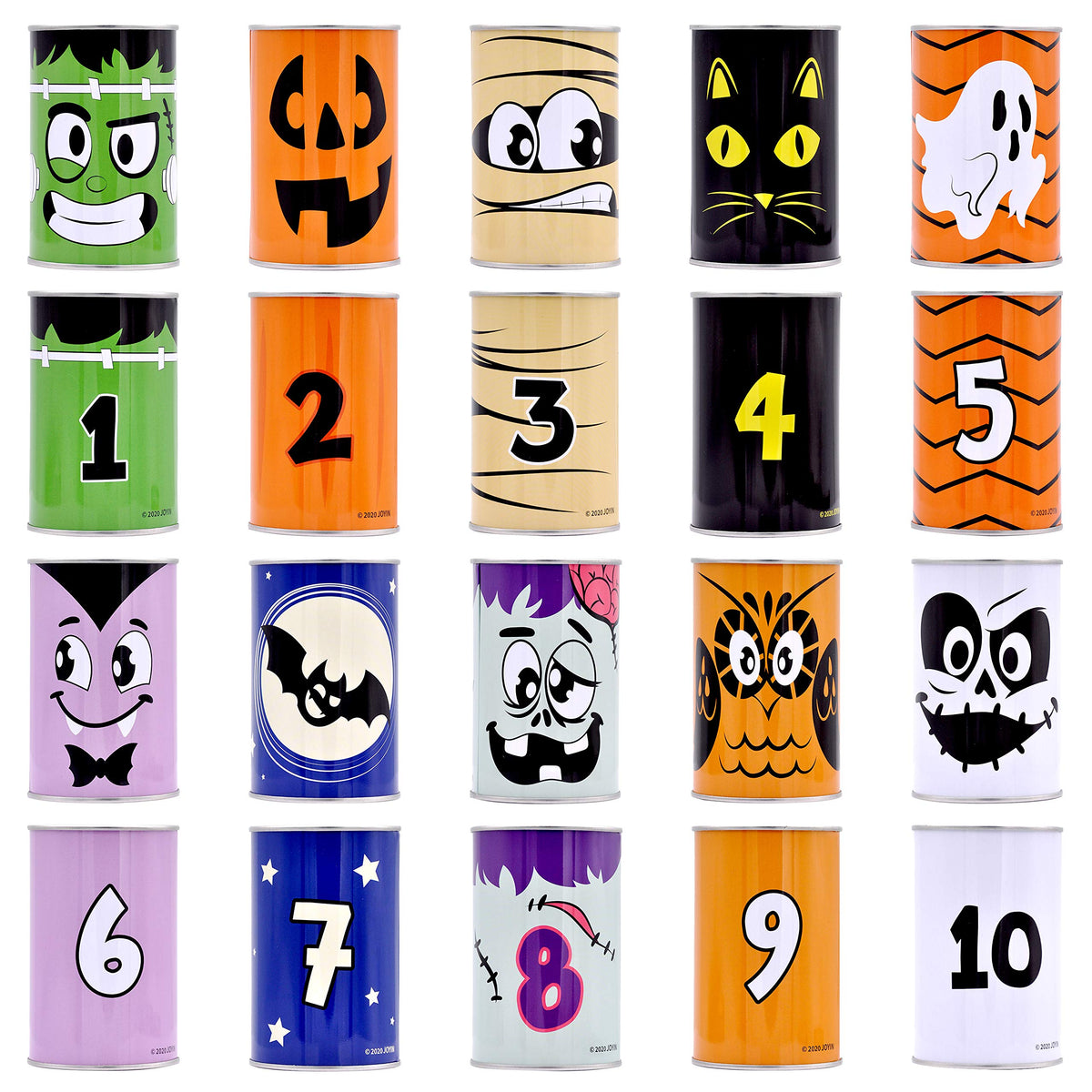 JOYIN 13 Pcs Halloween Carnival Can Bean Bag Toss Games for Kids & Adults Trick or Treat Decoration, Home Decor Party Favors Supplies, Homeschooling Backyard Game