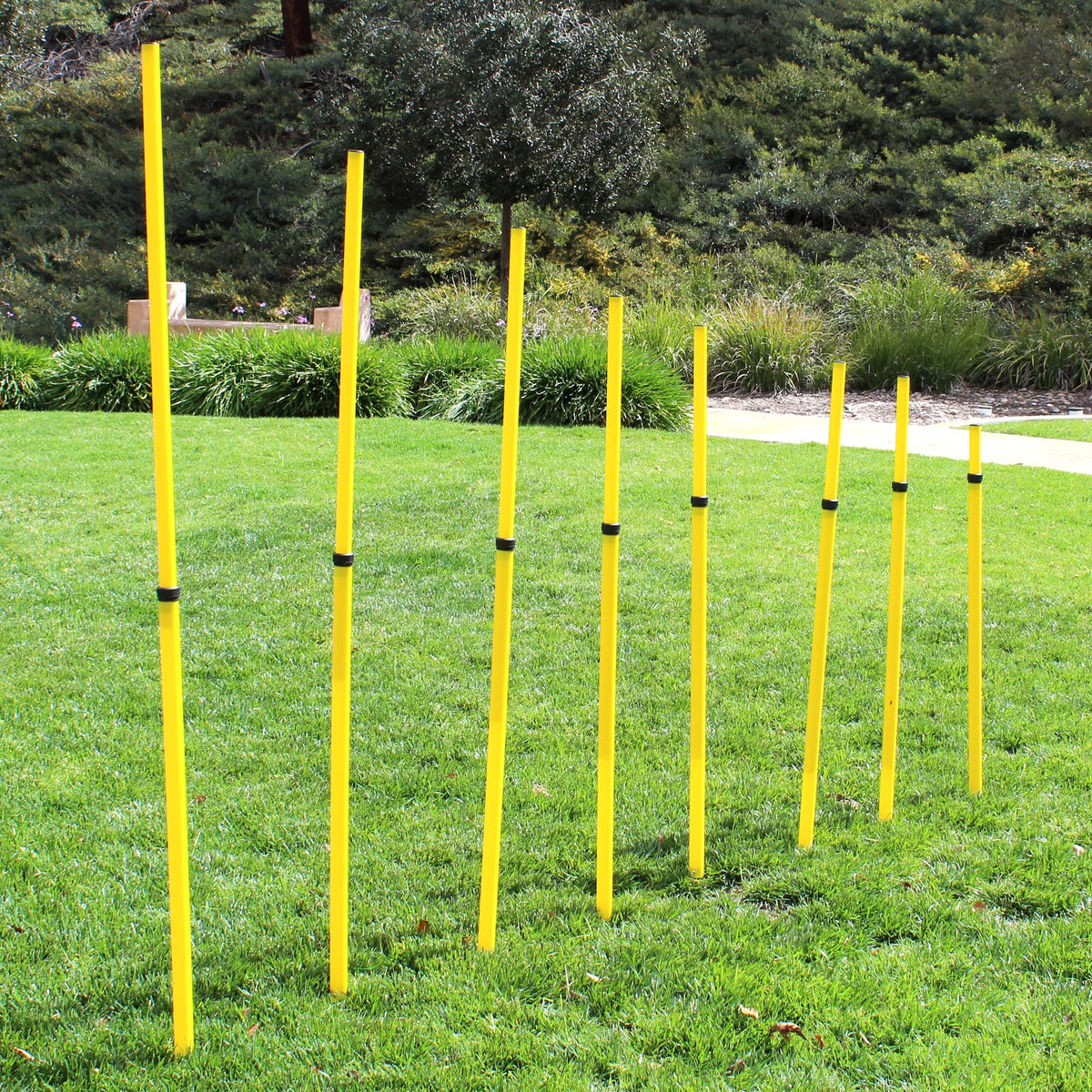 BlueDot Trading Soccer Agility Training Poles Adjustable Telescopic 3ft-6ft (8pc), Speed & Agility Poles for Soccer Training, Outdoor Game, Exercise Training, Football, Sport Training Equipment