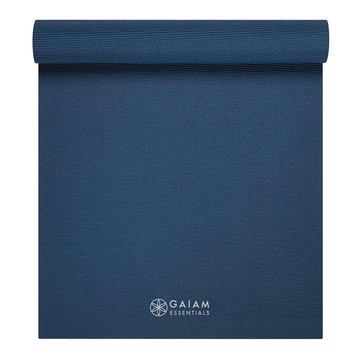 Gaiam Essentials 1/4" Thin (6mm) Yoga & Pilates, Fitness & Exercise Mat with Easy-Cinch Carrier Strap Cusion Support For Fitness and Gym Workouts